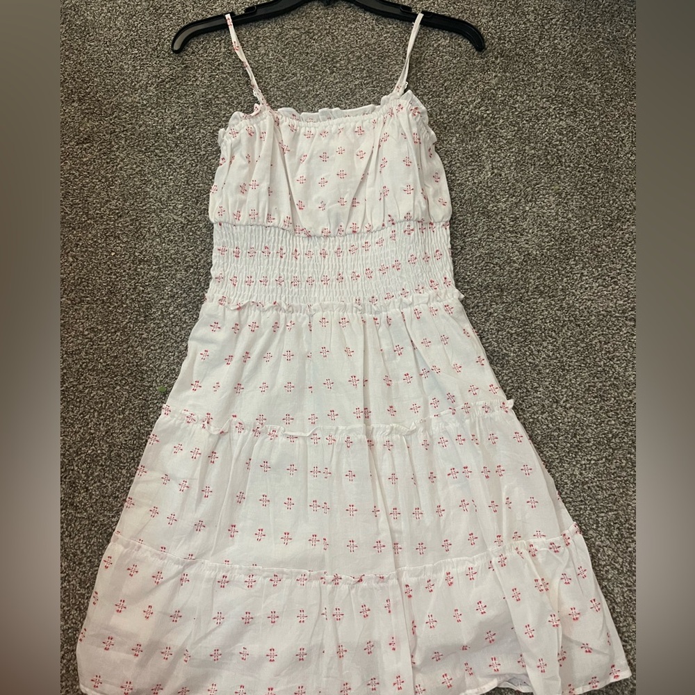 White & Red Summer Dress